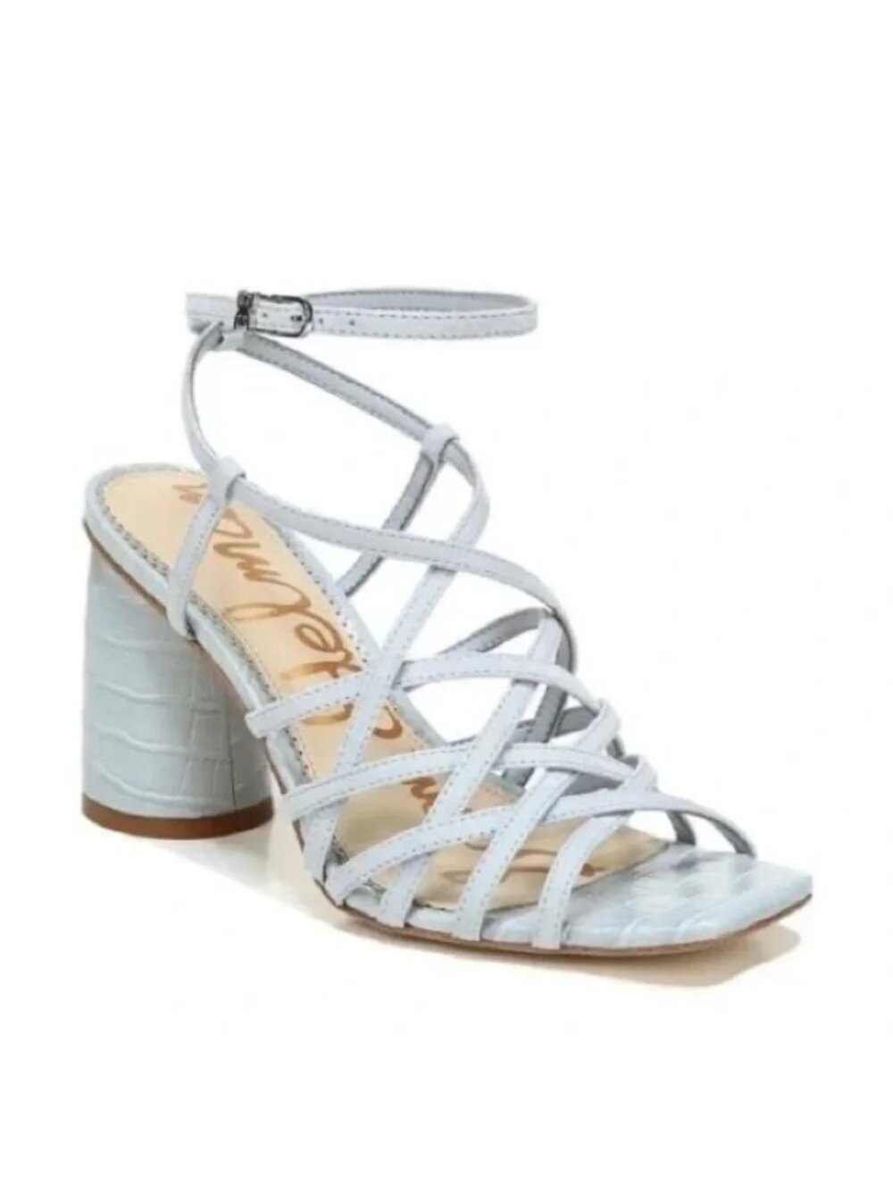 Sam Edelman Daffodil Strappy Heeled Leather Sandals Wedding Guest SZ 9.5